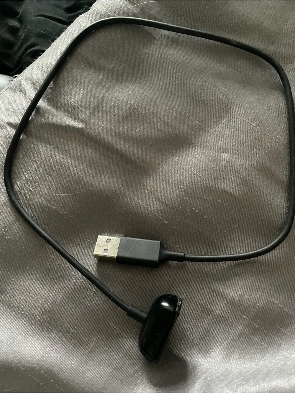 Black USB Charging Cable for Fitbit Luxe